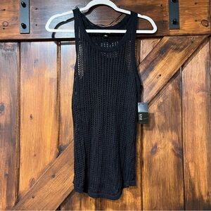 New a.n.a black beachy knit tank top